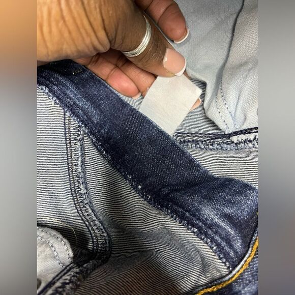 Ozark Mountain dark blue denim bareback jeans - Picture 3 of 9